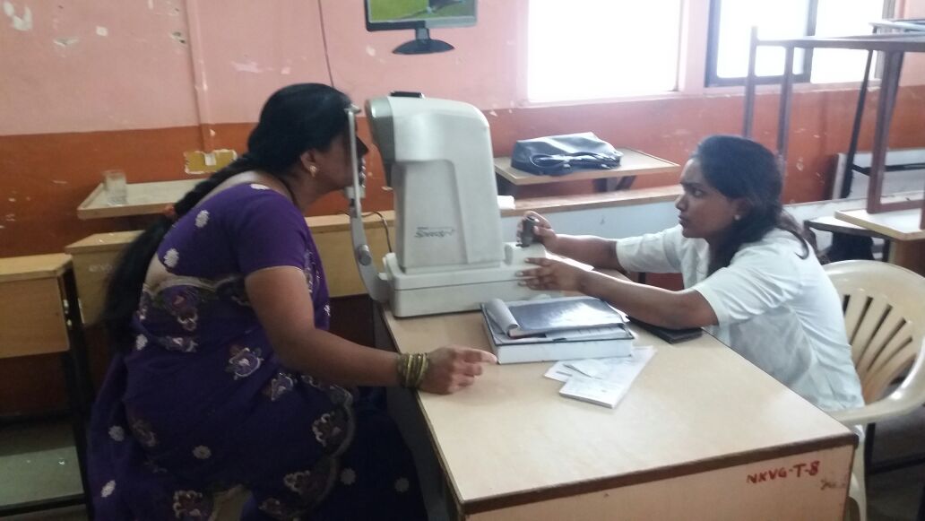 Eye checking camp for students and parents