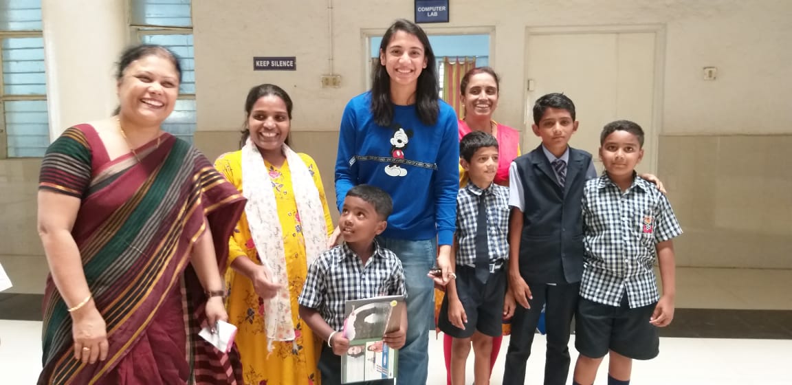 Smriti Manadhana Visited School